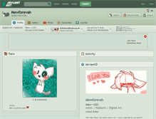 Tablet Screenshot of mewforevah.deviantart.com