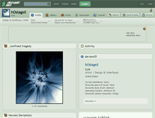Tablet Screenshot of hostagex.deviantart.com