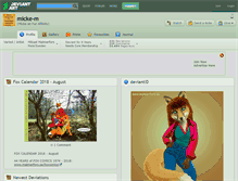 Tablet Screenshot of micke-m.deviantart.com