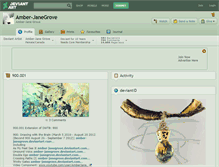 Tablet Screenshot of amber-janegrove.deviantart.com