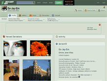 Tablet Screenshot of ee-jay-em.deviantart.com