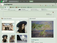 Tablet Screenshot of iceydragoness.deviantart.com