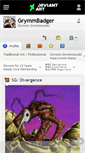Mobile Screenshot of grymmbadger.deviantart.com