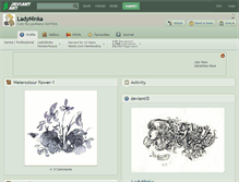 Tablet Screenshot of ladyninka.deviantart.com