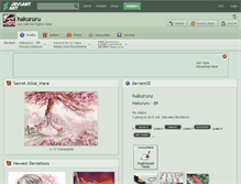 Tablet Screenshot of hakururu.deviantart.com