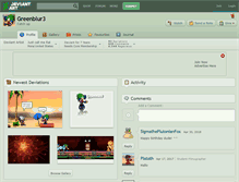 Tablet Screenshot of greenblur3.deviantart.com