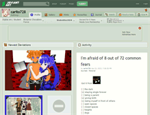 Tablet Screenshot of carito728.deviantart.com