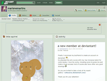 Tablet Screenshot of marlenemartins.deviantart.com