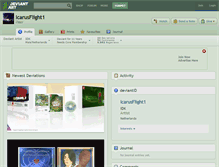 Tablet Screenshot of icarusflight1.deviantart.com