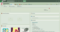 Desktop Screenshot of demoncherri.deviantart.com