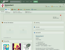 Tablet Screenshot of demoncherri.deviantart.com