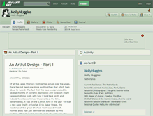 Tablet Screenshot of mollyhuggins.deviantart.com