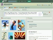 Tablet Screenshot of abstractelicious.deviantart.com