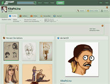 Tablet Screenshot of kibapolina.deviantart.com