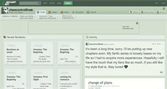 Desktop Screenshot of chaoscontrollfreak.deviantart.com