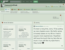 Tablet Screenshot of chaoscontrollfreak.deviantart.com
