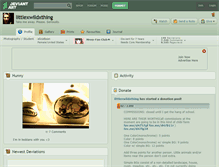 Tablet Screenshot of littlexwildxthing.deviantart.com