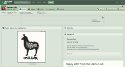 Desktop Screenshot of llama-club.deviantart.com