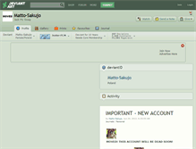 Tablet Screenshot of matto-sakujo.deviantart.com