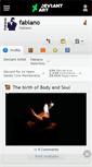 Mobile Screenshot of fabiano.deviantart.com