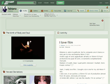 Tablet Screenshot of fabiano.deviantart.com