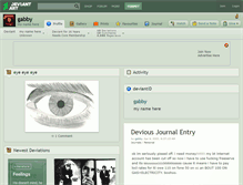 Tablet Screenshot of gabby.deviantart.com