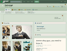 Tablet Screenshot of darknangel.deviantart.com