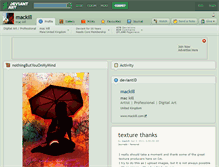 Tablet Screenshot of mackill.deviantart.com