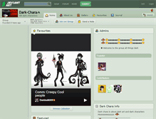 Tablet Screenshot of dark-chara.deviantart.com