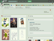 Tablet Screenshot of gatchman.deviantart.com