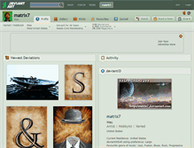 Tablet Screenshot of matrix7.deviantart.com