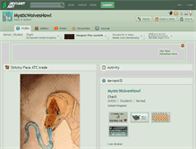 Tablet Screenshot of mysticwolveshowl.deviantart.com