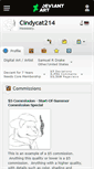Mobile Screenshot of cindycat214.deviantart.com