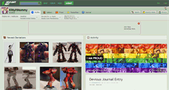 Desktop Screenshot of kittyhmommy.deviantart.com
