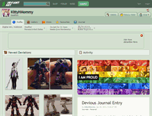 Tablet Screenshot of kittyhmommy.deviantart.com