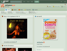 Tablet Screenshot of jetslasher.deviantart.com