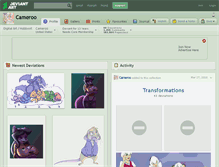 Tablet Screenshot of cameroo.deviantart.com
