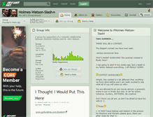 Tablet Screenshot of holmes-watson-slash.deviantart.com