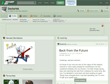 Tablet Screenshot of doctorink.deviantart.com
