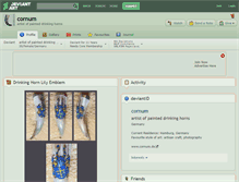 Tablet Screenshot of cornum.deviantart.com