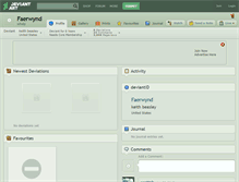 Tablet Screenshot of faerwynd.deviantart.com