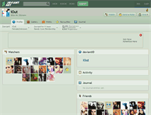 Tablet Screenshot of iout.deviantart.com