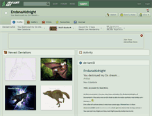 Tablet Screenshot of endanamidnight.deviantart.com