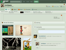 Tablet Screenshot of jenmapau.deviantart.com