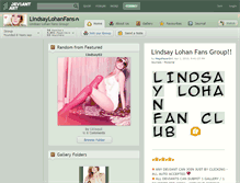 Tablet Screenshot of lindsaylohanfans.deviantart.com