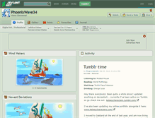 Tablet Screenshot of phoenixwave34.deviantart.com