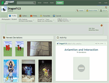 Tablet Screenshot of dragonf123.deviantart.com