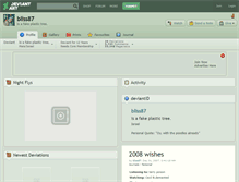 Tablet Screenshot of bliss87.deviantart.com