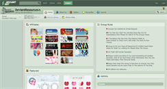 Desktop Screenshot of deviantresources.deviantart.com