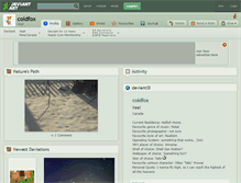 Tablet Screenshot of coldfox.deviantart.com